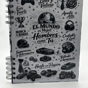 Agenda personalizada medio oficio para hombre
